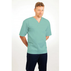 T21 Nursing Uniforms Top V Neck Male Eau De Nil T21-EDN