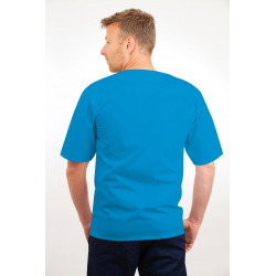 T21 Nursing Uniforms Top V Neck Male Kingfisher T21-KI