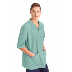 T22 Nurses Top Revere Collar Male Eau De Nil T22-EDN