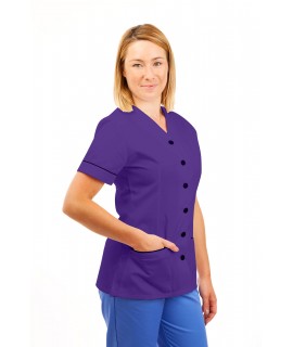 T02 Nurses Uniform V Neck Purple T02-PUR