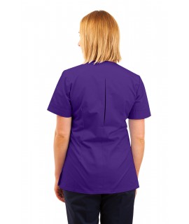 T02 Nurses Uniform V Neck Purple T02-PUR