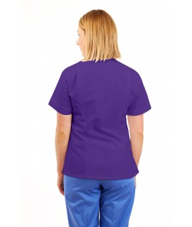 T03 Nurses Tunic Sweetheart Neckline Purple T03-PUR