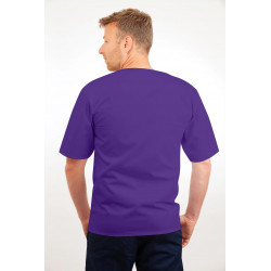 T21 Nursing Uniforms Top V Neck Male Purple T21-PUR