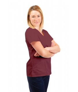 SONAS T05 Female Fitted Tunic Wine SONAS-T05