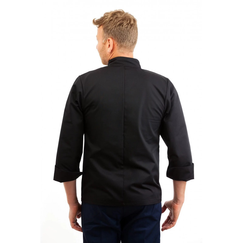 SONAS CH30: Long Sleeve Chef Jacket Black SONAS-CH30-BLACK