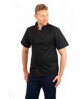 SONAS CH30: Long Sleeve Chef Jacket Black SONAS-CH30-BLACK