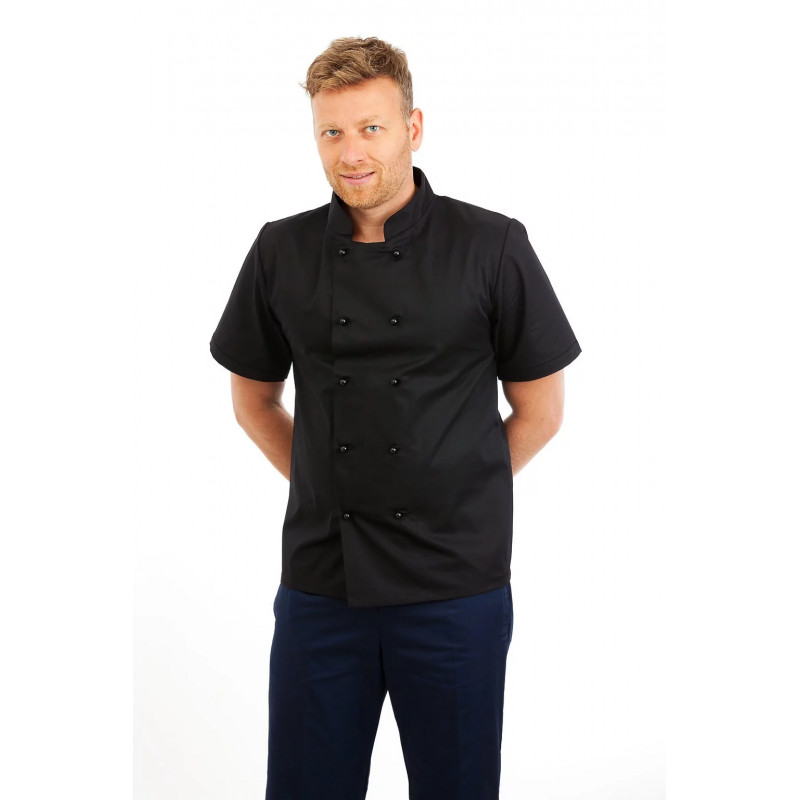 SONAS CH30: Long Sleeve Chef Jacket Black SONAS-CH30-BLACK
