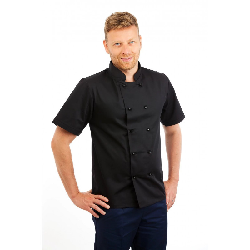 SONAS CH30: Long Sleeve Chef Jacket Black SONAS-CH30-BLACK