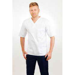 SONAS T21 Male Tunic V Neck White SONAS -T21- White