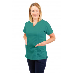 T05 Nursing Uniforms Fitted Scrub V Neck Aqua T05-AQU