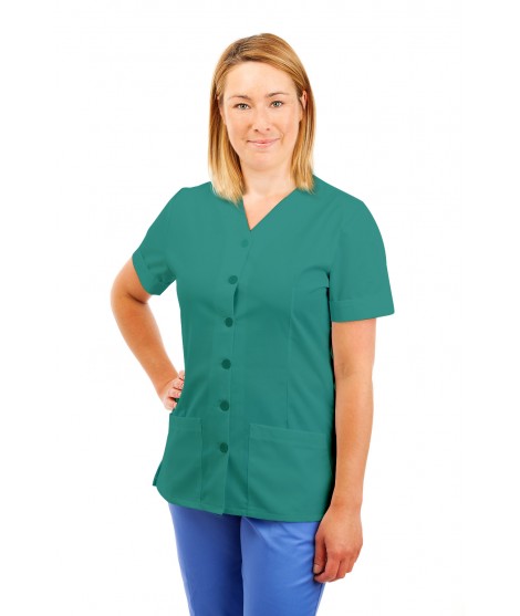 T02 Nurses Uniform V Neck Aqua T02-AQU