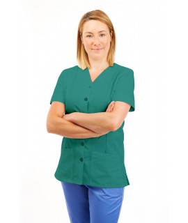 T02 Nurses Uniform V Neck Aqua T02-AQU