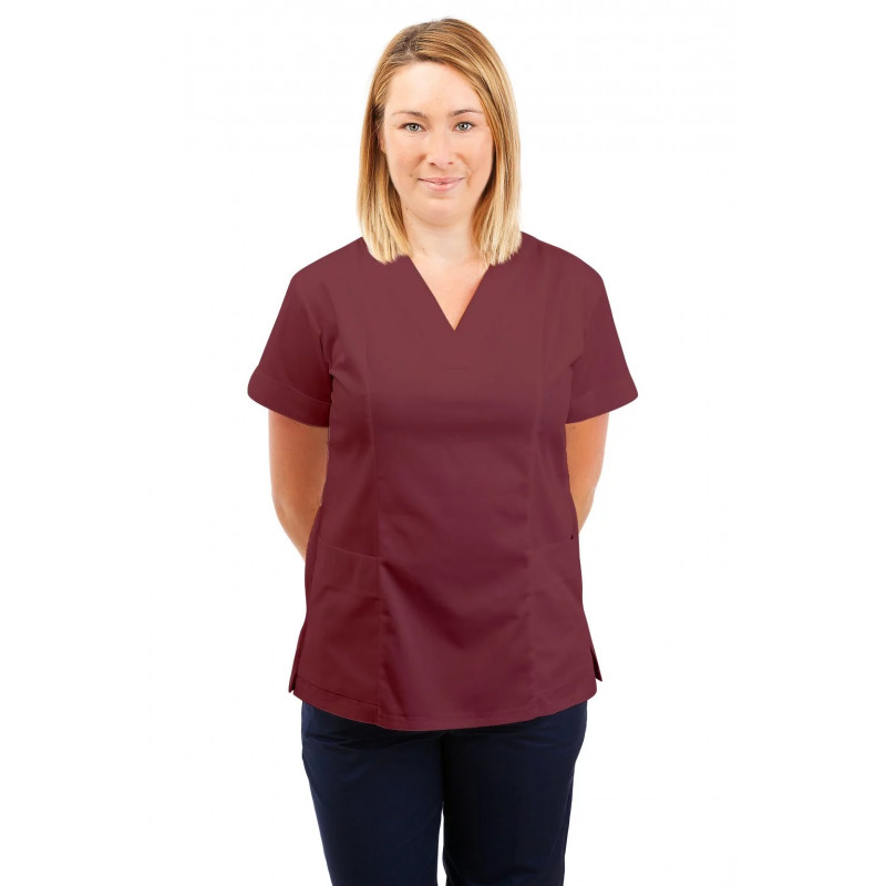SONAS T05 Female Fitted Tunic Wine SONAS-T05