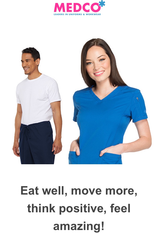 Eat well, move more.